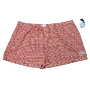 Grayson Threads Red Gingham Boxer Shorts with USA Cherry Patch Women's Size 3X